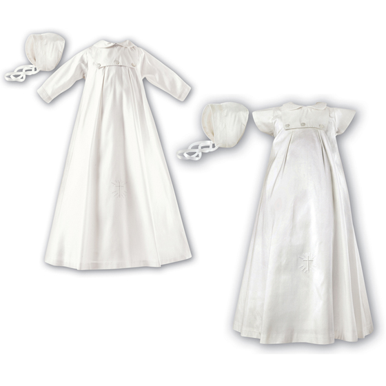 Sarah Louise Christening Gown, Slip & Hat - 1177